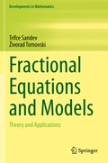 Cover: Fractional Equations and Models - Springer