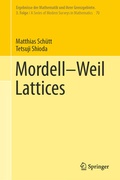 Cover: Mordell-Weil Lattices - Springer