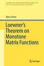 Cover: Loewner's Theorem on Monotone Matrix Functions - Springer