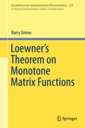 Cover: Loewner's Theorem on Monotone Matrix Functions - Springer