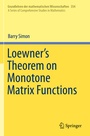 Cover: Loewner's Theorem on Monotone Matrix Functions - Springer