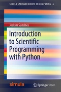 Cover: Introduction to Scientific Programming with Python - Springer