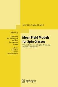 Enlarge image Cover: Mean Field Models for Spin Glasses - Springer