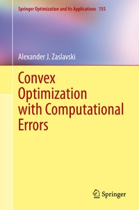 Abbildung von: Convex Optimization with Computational Errors - Springer
