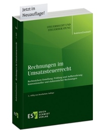 Abbildung von: Rechnungen im Umsatzsteuerrecht - Erich Schmidt Verlag