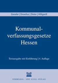 Abbildung von: Kommunalverfassungsgesetze Hessen - Kommunal- und Schul-Verlag