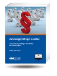 Abbildung von: Aushangpflichtige Gesetze - ecomed Storck