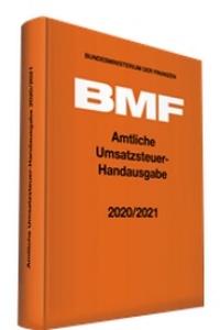 Abbildung von: Amtliche Umsatzsteuer-Handausgabe 2020/2021 - Stollfuß