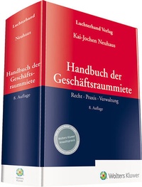 Abbildung von: Handbuch der Geschäftsraummiete - Luchterhand