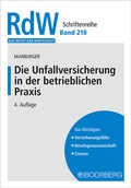 Cover: Die Unfallversicherung in der betrieblichen Praxis - Boorberg