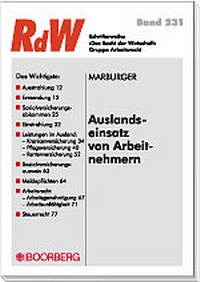 Abbildung von: Auslandseinsatz von Arbeitnehmern - Boorberg