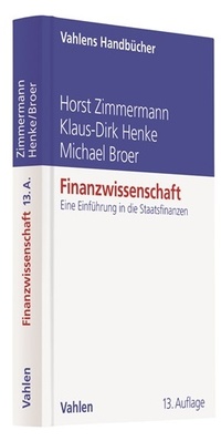 Abbildung von: Finanzwissenschaft - Vahlen
