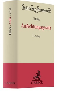 Abbildung von: Anfechtungsgesetz: AnfG - C.H.BECK