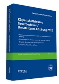 Abbildung von: Körperschaftsteuer-, Gewerbesteuer-, Umsatzsteuer-Erklärung 2020 - Stollfuß