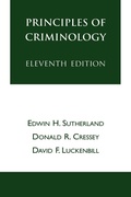 Cover: Principles of Criminology - General Hall Inc.,U.S.