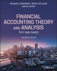Enlarge image Cover: Financial Accounting Theory and Analysis: Text and Cases - Wiley