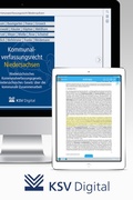 Abbildung von: Kommunalverfassungsrecht Niedersachsen (digital) - Kommunal- und Schul-Verlag