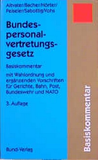 Bild vergrößern Bild: Bundespersonalvertretungsgesetz - Bund-Verlag
