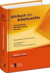 Abbildung von: Jahrbuch des Arbeitsrechts 51 - Erich Schmidt Verlag