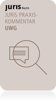 Abbildung von: juris PraxisKommentar UWG - Juris