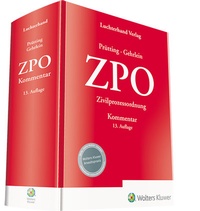 Abbildung von: ZPO - Zivilprozessordnung - Luchterhand