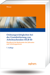 Abbildung von: Ordnungswidrigkeiten bei der Grundsicherung von Arbeitsuchenden (SGB II) - Rehm