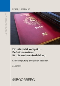 Abbildung von: Einsatzrecht kompakt - Definitionswissen für die weitere Ausbildung - Boorberg