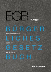 Abbildung von: Bürgerliches Gesetzbuch mit Einführungsgesetz und Nebengesetzen (BGB) - Band 11 - Kohlhammer