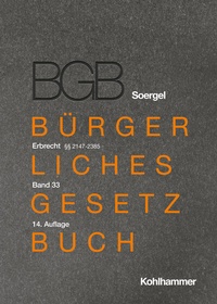 Abbildung von: Bürgerliches Gesetzbuch mit Einführungsgesetz und Nebengesetzen (BGB) - Band 33 - Kohlhammer