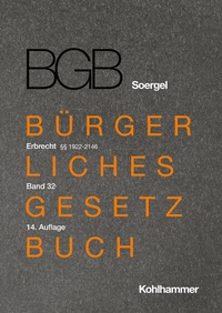 Enlarge image Cover: Bürgerliches Gesetzbuch mit Einführungsgesetz und Nebengesetzen (BGB) - Band 32 - Kohlhammer