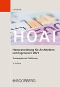 Cover: HOAI - Honorarordnung f&uuml;r Architekten und Ingenieure 2021 - Boorberg