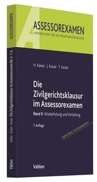 Enlarge image Cover: Die Zivilgerichtsklausur im Assessorexamen - Vahlen