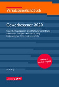 Abbildung von: Veranlagungshandbuch Gewerbesteuer 2020: GewSt 2020 - IDW