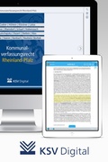 Abbildung von: Kommunalverfassungsrecht Rheinland-Pfalz (digital) - Kommunal- und Schul-Verlag