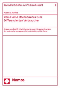 Abbildung von: Vom Homo Oeconomicus zum Differenzierten Verbraucher - Nomos
