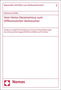 Abbildung von: Vom Homo Oeconomicus zum Differenzierten Verbraucher - Nomos