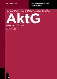 Abbildung von: Aktiengesetz: AG - De Gruyter