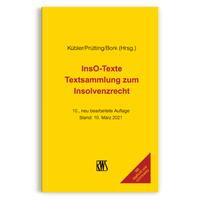 Abbildung von: InsO-Texte - RWS