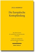 Abbildung von: Die Europäische Kontopfändung - Mohr Siebeck
