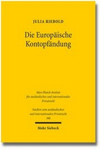 Abbildung von: Die Europäische Kontopfändung - Mohr Siebeck