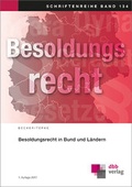 Cover: Besoldungsrecht in Bund und L&auml;ndern - DBB Verlag