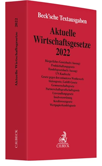 Bild vergrößern Bild: Aktuelle Wirtschaftsgesetze 2022 - C.H.BECK