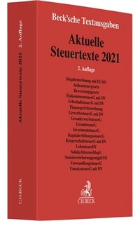 Abbildung von: Aktuelle Steuertexte 2021 - C.H.BECK