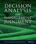 Cover: Decision Analysis for Management Judgment - Wiley