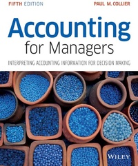 Enlarge image Cover: Accounting For Managers 5e - Wiley