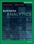 Cover: Business Analytics - Wiley