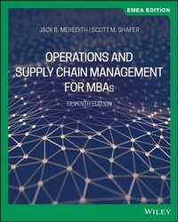 Enlarge image Cover: Operations and Supply Chain Management for MBAs - Wiley