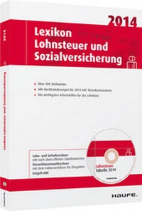 Abbildung von: Lexikon Lohnsteuer und Sozialversicherung 2014 - Haufe-Lexware