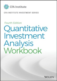 Enlarge image Cover: Quantitative Investment Analysis, Workbook - Wiley