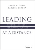Cover: Leading at a Distance: Practical Lessons for Virtual Success - Wiley